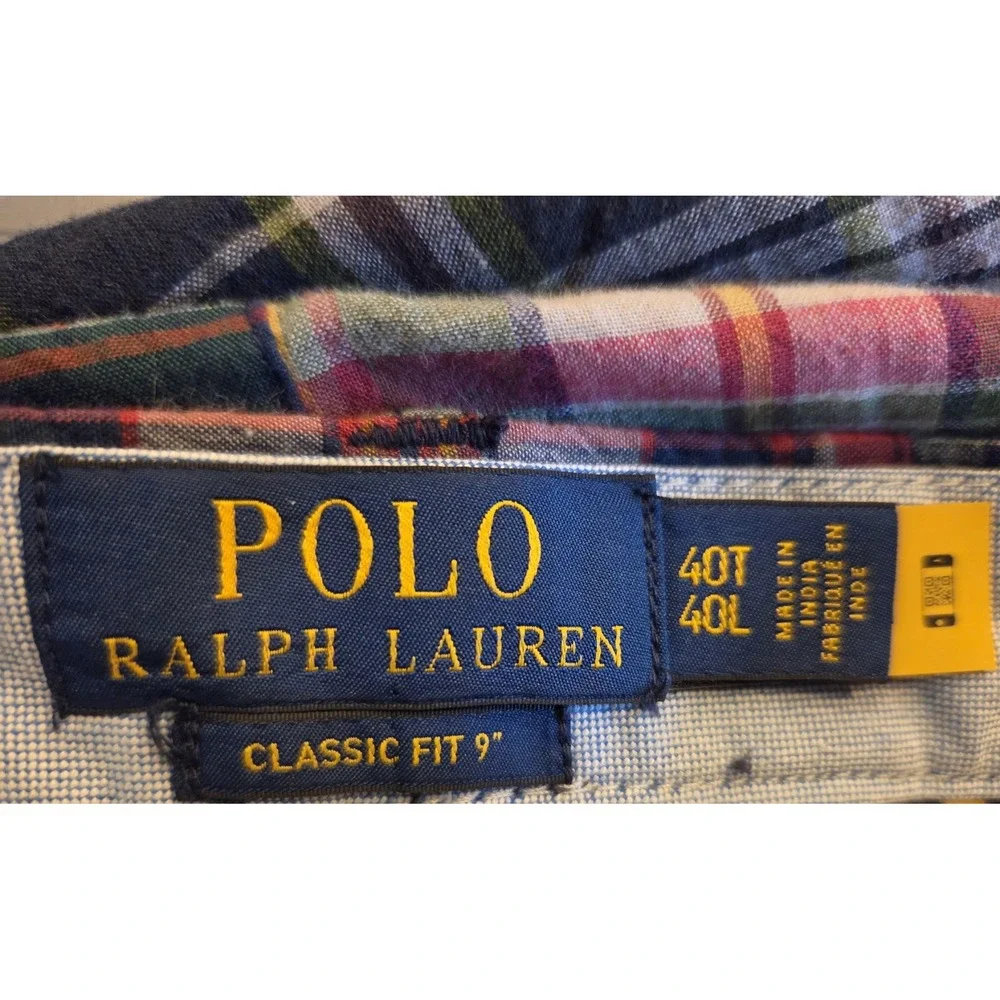 VTG POLO Ralph Lauren Madras Patchwork Classic Fit 9